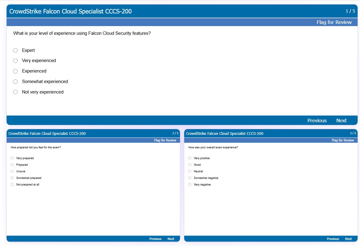 Previews from the Falcon Cloud Specialist CCCS-200 free simulator sample